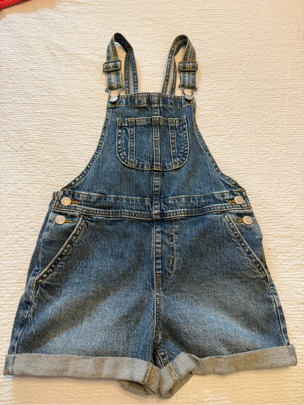Cat & Jack Blue Denim Short Overalls for Kids